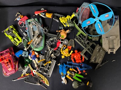 Street Figure G.I. Joe Silver Hawks, Kambo Cops, Toy & Parts Lot
