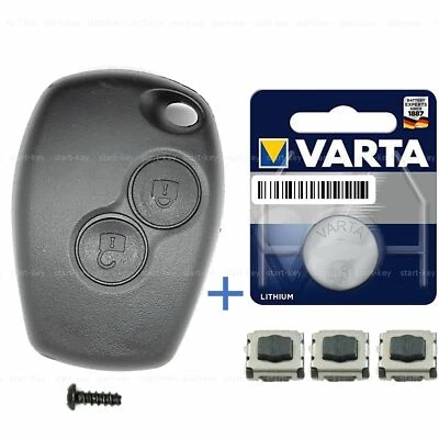 Schlüssel Ersatz Gehäuse Set für Renault Twingo Kangoo Modus Trafic Master Wind