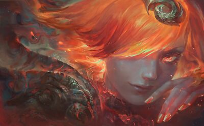 League of Legends warrior sword fantasy art magic playmat gaming mat