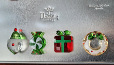 Swarovski Holiday Cheers Set mit 4 Magneten Set of 4 Magnets TOP ZUSTAND o. OVP