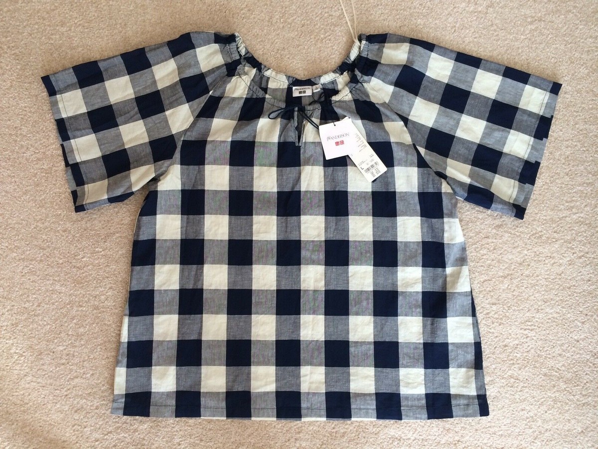 JW ANDERSON block check sleeve sweat
