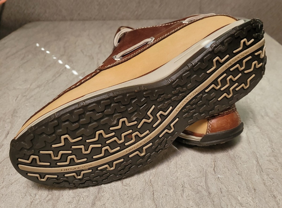 Rockport Lightweight Boat Deck Shoes Loafers Brown Tan Men display picture 1