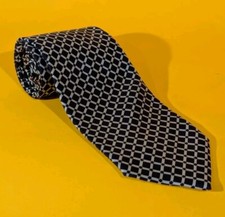 Vintage Ferrell Reed Neck Tie Geometric USA Made 100% Silk