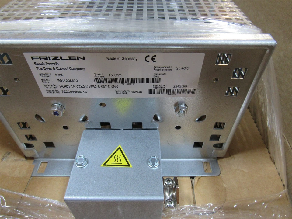 REXROTH BRAKING RESISTOR HLR01.1N-02K0-N15R0-A-007-NNNN - Image 3 of 3