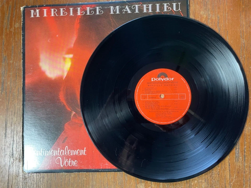 Mireille Mathieu – Sentimentalement Vôtre LP Vinyl 1977 Pop VG - Image 2 of 4