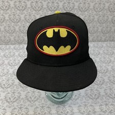DC Comics Batman New Era 9Fifty Black Baseball Hat Cap Youth Size Adjustable
