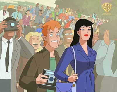 BRUCE TIMM rare LOIS LANE cel + OBG Speed Demons STAS COA Superman