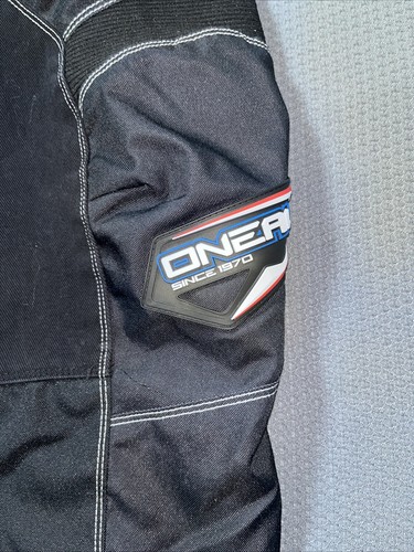 O'Neal Motocross Pants Team Race Issue Adult Size 28 Black, Red, White and Blue - Picture 5 of 16
