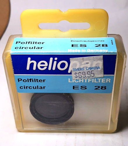 Objectif polarisant circulaire Heliopan 28 mm polarisant CPL filtre E28 Allemagne Po - Photo 1/3