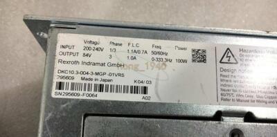 1PC Used Rexroth DKC10.3-004-3-MGP-01VRS Driver Tested