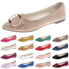 Ladies Comfort Fashion Dress Shoe Non-slipWomens Flat Shoes Slip On Flats Party