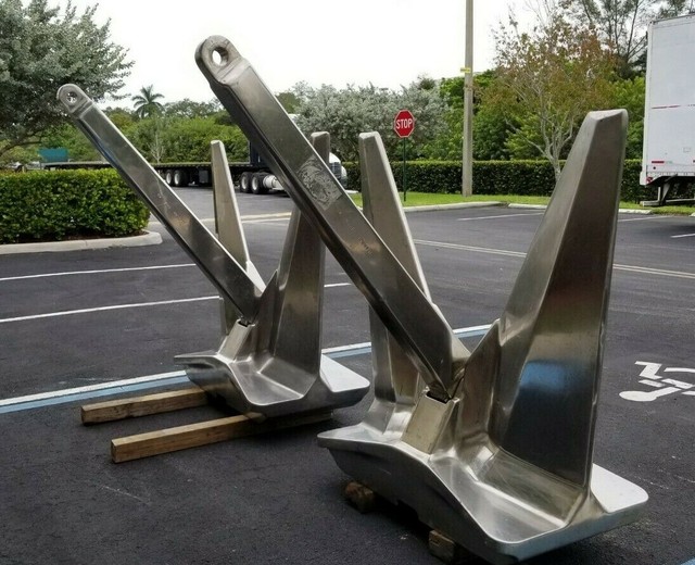 Manson HHP Kedge Yacht Anchor, 316L Stainless Steel, 1300Kg Each (2866