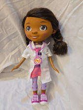 Just Play Doc McStuffins Talking Doll Doctor White Coat w Stethoscope 12" Works