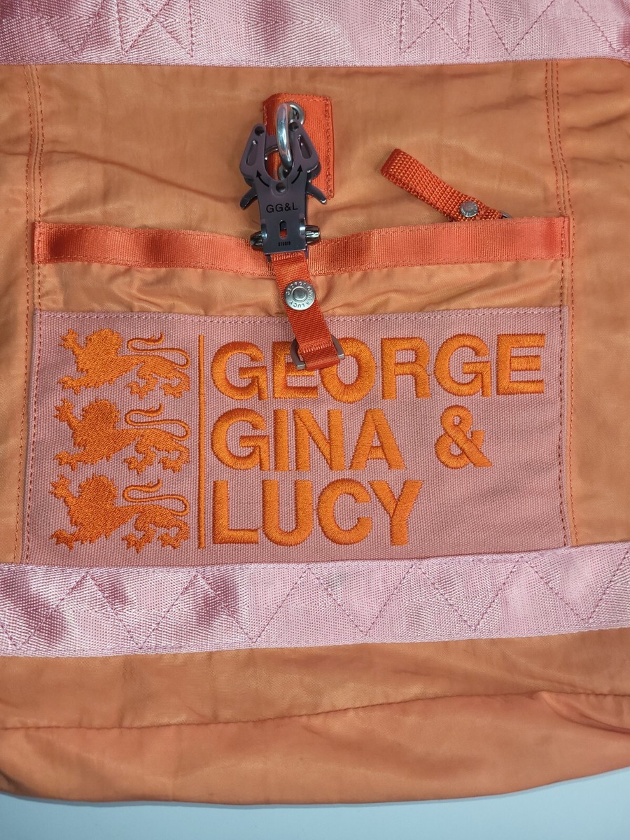 GEORGE GINA & LUCY メッセンジャーバッグ オレンジ George, Gina & Lucy Orange and Pink Bag Purse Tote | eBay
