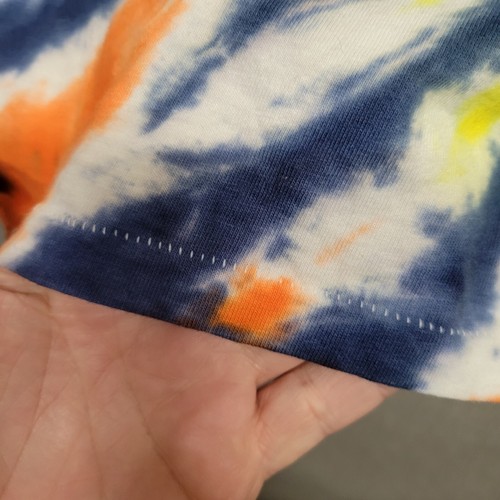 Vtg 80s 90s Single Stitch Oneita Power-T Tie Dye T-Shirt Hippy Sz L Made In USA - Picture 4 of 10