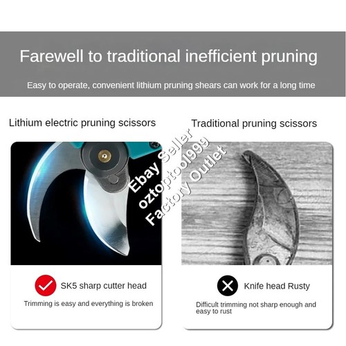 Brushless Cordless Electric Pruning Shears Scissors Pruner ForMakita 18V Battery - Picture 5 of 15