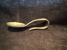 Vintage Silverplate Loop Handle Baby Feeding Spoon