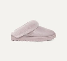 UGG cluggette 1167330-PSK light purple color leather upper wool slipper NWB