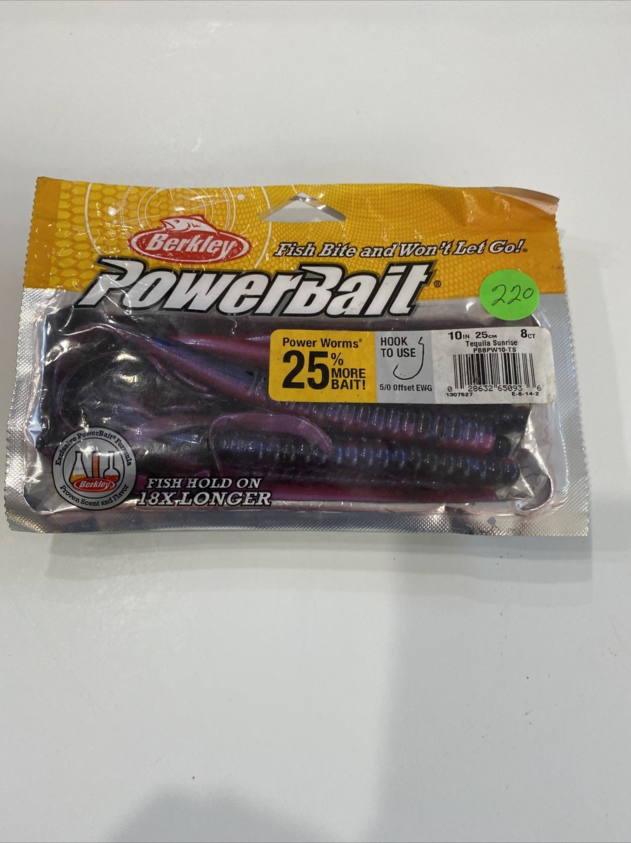Berkley Powerbait Vintage – Vers Rares Tequila Sunrise – Appât Pêche Discontinued