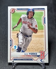 Nick Yorke Prospect Rookie 2021 Bowman 1st Edition Card #BFE-114 Boston Red Sox