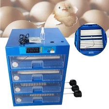 256-Eggs Drawer Incubator w/ Auto Watering Digital Thermo-Hygro Display 110V