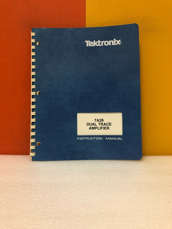 Tektronix 7A26 Dual Trace Amplifier Instruction Manual