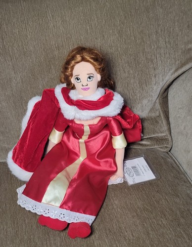 Disney Store Belle Plüschpuppe 17 Zoll Neu Die Schöne und das Biest Verzauberte Weihnachten - Bild 2 von 3