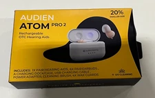 Audien ATOM PRO 2 Wireless Rechargeable OTC Hearing Aids