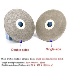 4" 100mm Diamond Coated Flat Lap Wheel Grinding Polishing Disc Disk 36-3000 Grit