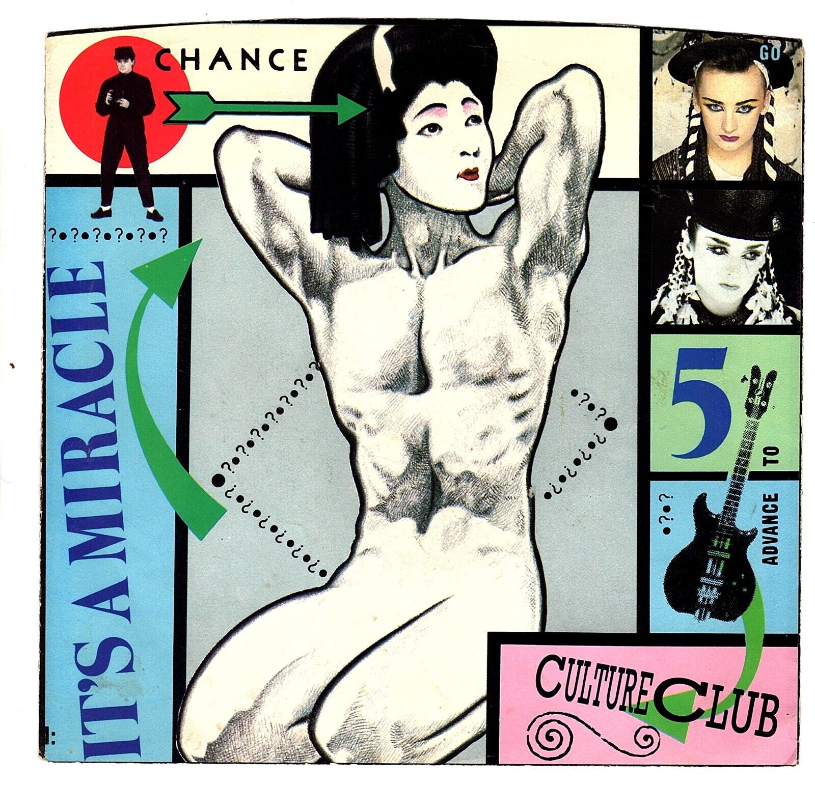 CULTURE CLUB Vinyl, LP 7" Record Single "IT'S A MIRACLE" Boy George 1984