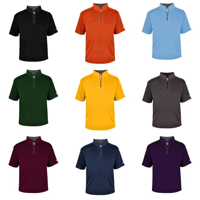 short sleeve quarter zip pullover
