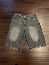 Vintage 90s/Y2K Terminal A Baggy Hip Hop Streetwear Jeans Shorts Size 38