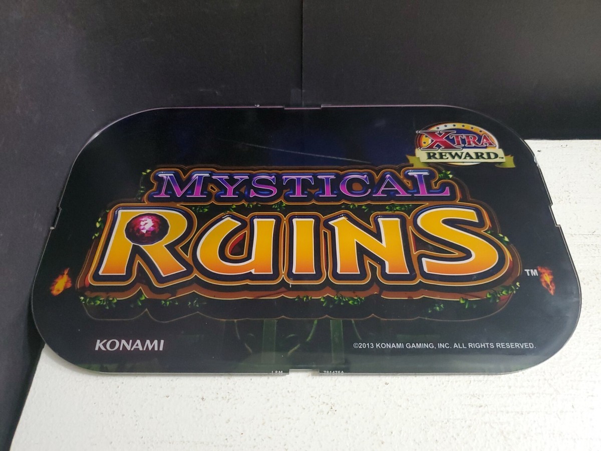 Konami Gaming Mystical Ruins Casino Slot Machine Game Plexiglass 