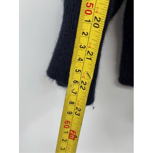 Neiman Marcus Cashmere Collection Sweater Turtleneck Women XXL Navy Blue - Picture 3 of 7