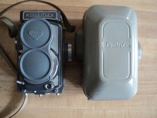 Rolleiflex Baby 4x4 Gray TLR Camera Schneider Xenar 60mm f/3.5 w/ Case WORKS
