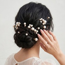 U Shape Pearl Hairpins for Wedding Bridal Hair Styling and Special Events
