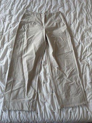 Lululemon Utilitech Straight-Leg 7/8 Trouser 10Off-White Bone High-Rise Wide-Leg
