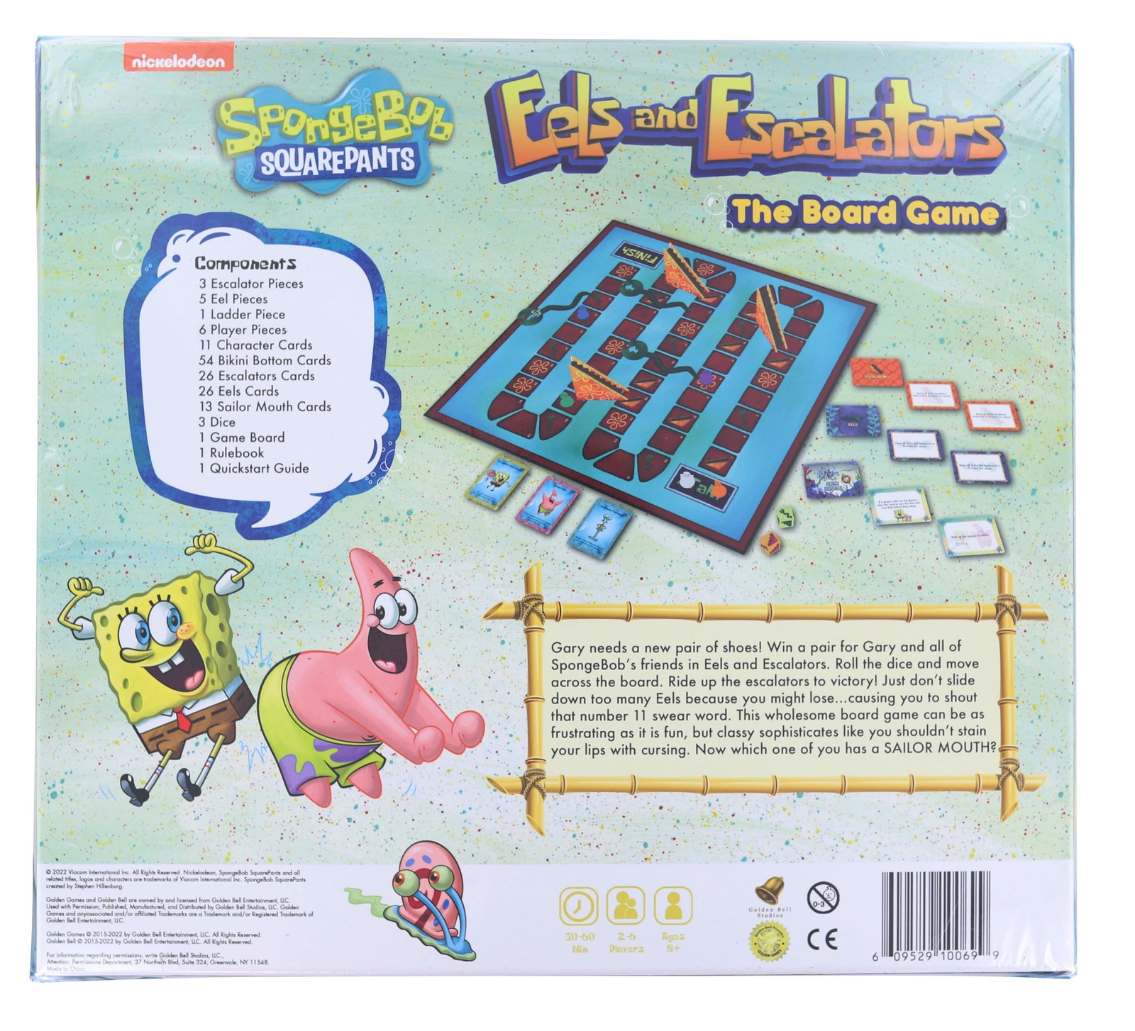 Nickelodeon Spongebob SquarePants Eels and Escalators The Board Game