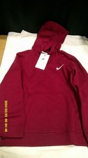 Nike Youth Boys Training Hoodies Small Maroon
