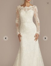 Brand New Oleg Cassini Ivory Wedding Dress Size 6