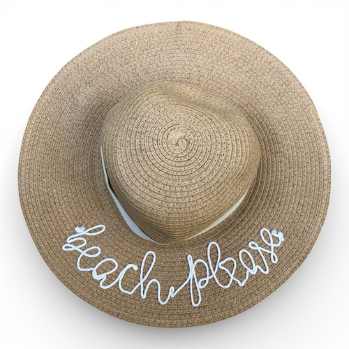 PANANA JACK Beach Please Floppy Sun Hat Women's One Size 100% Paper Cap