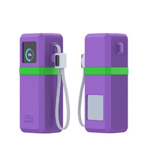 Pour UGREEN 200W Banque d'électricité 25000mAh Cas de silicone - Conception antidérapante texturée