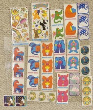 Lot 37 Vintage Illuminations Stickers 1979 81 83 84 Fantasies Teddies Frog NOS
