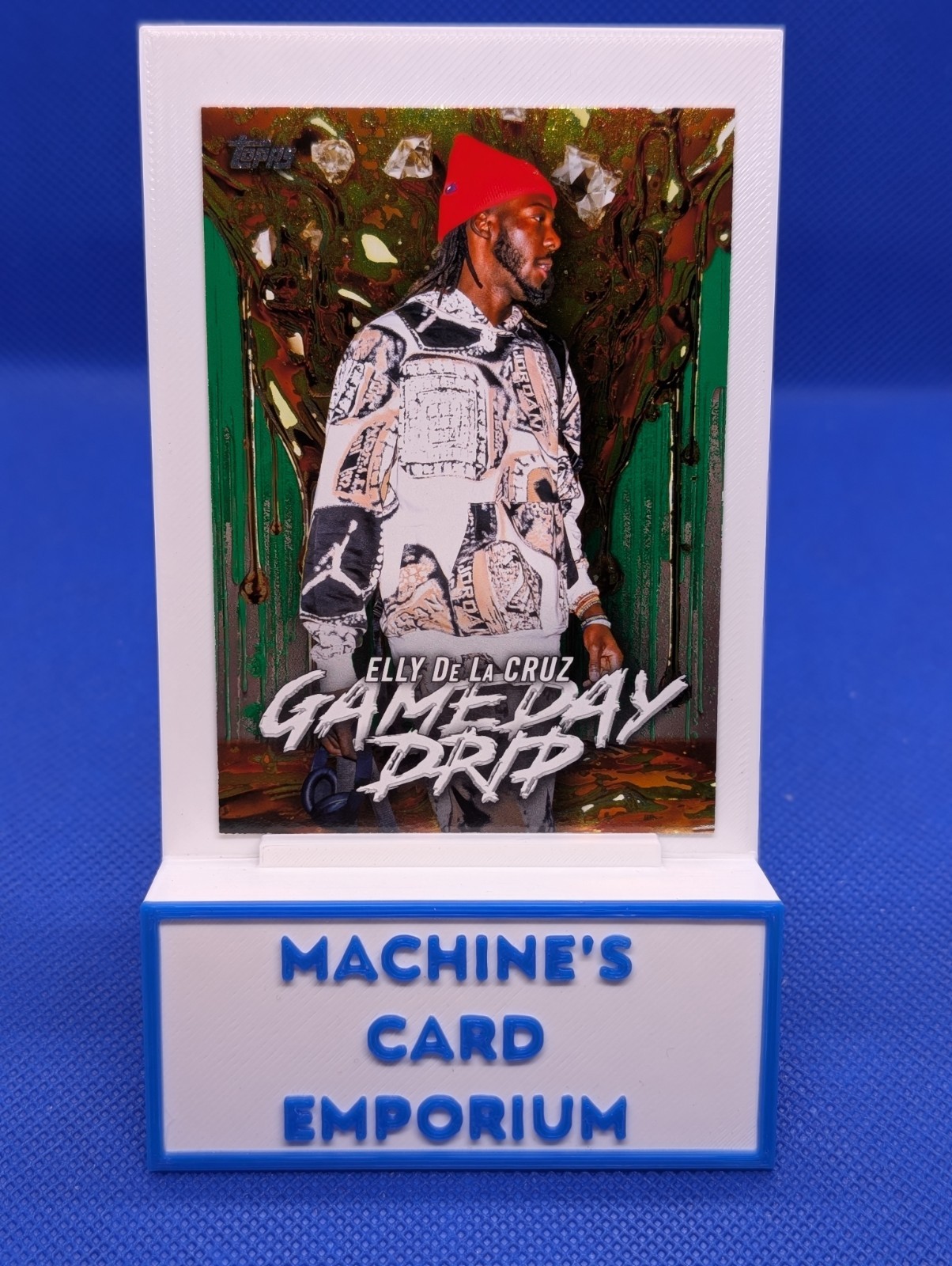 2026 Topps Series 1 Elly De La Cruz #GD-1 GameDay Drip Green Parallel 80/99 Reds