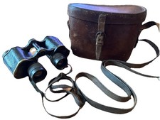 BINOCOLO VINTAGE CARL ZEISS JENA DELTRENTIS 8X30 E CUSTODIA IN PELLE ANTEGUERRA 20s