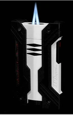 S.T. Dupont Dual XXtreme Defi Extreme White & Black Lighte 21603 Dual Torch NIB