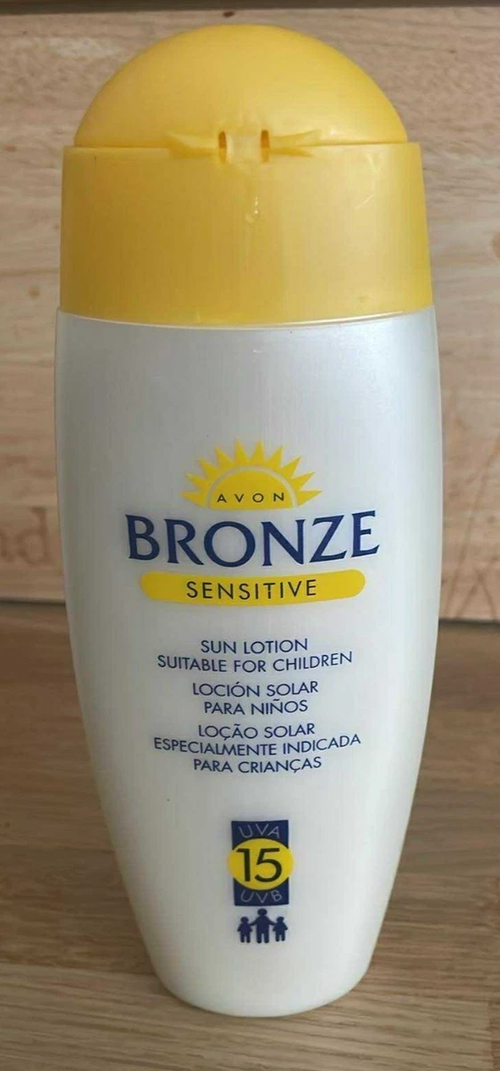 AVON BRONZE SENSITIVE SUN LOTION SUITABLE FOR CHILDREN UVA 15 UVB 200 ML
