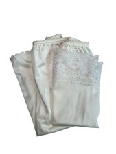 Vintage Nylon Slip Set 2  Piece Lace Trim Slips Fortune Small  Warner  s Medium
