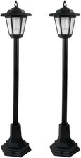 Daniel James LED Solar Lamp Post Lights  83cm Solar Powered Outdoor LED Lante...