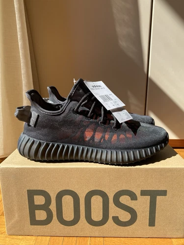 adidas yeezy boost 350 v2 mono Cinder NUOVE ORIGINALI Mai Usate Nere+Etichetta